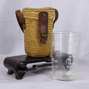Antique French Mineral Water Glass with Case